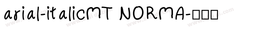 arial-italicMT NORMA字体转换